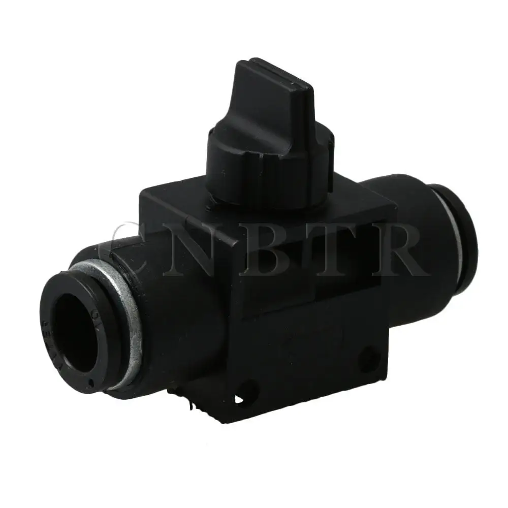 

CNBTR Stainless Steel Pneumatic Hand Valve Air Pressure Switch Quick Hose Connector 10mm Hose Fitting