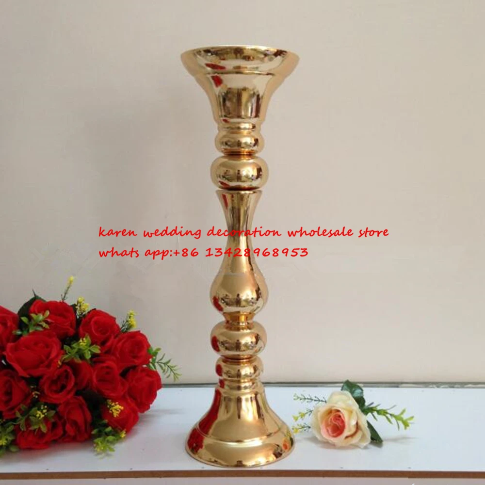 

GOLD beautiful flower stand wedding flower Road Lead Wedding Table Flower Vase Party Centerpiece Home Decoration