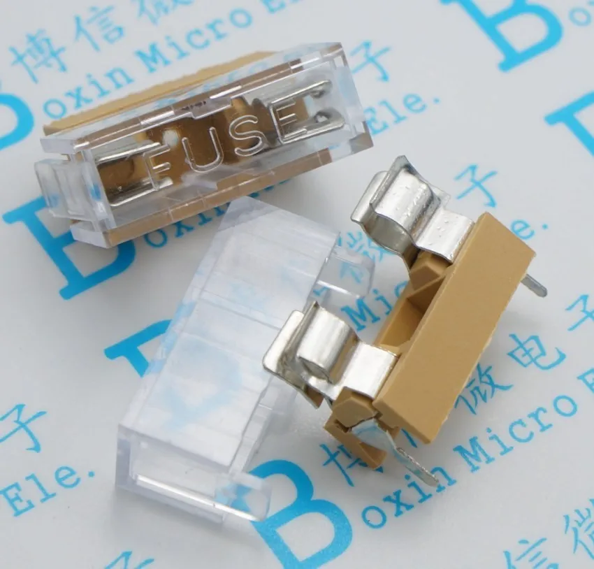 

10pcs/lot 5*20 / 5x20 fuse holder with transparent cover free shipping
