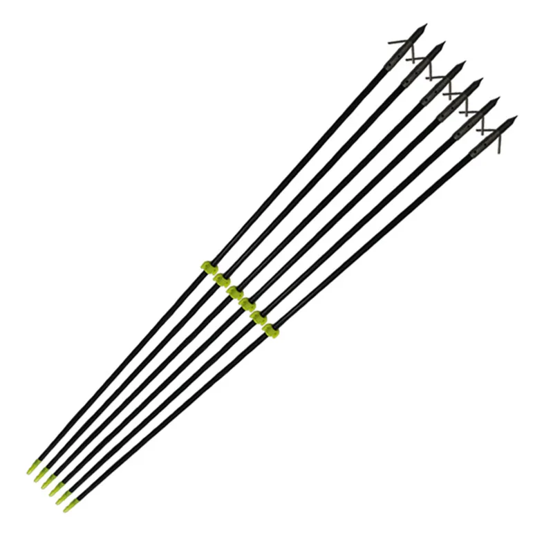 6 Pcs/lot Professional 35" Long Bow Fishing Shooting Arrows 8mm