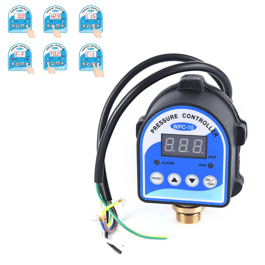 

1PCS Digital Display Eletronic Pressure Controller Digital Water Pressure Switch for Water Pump