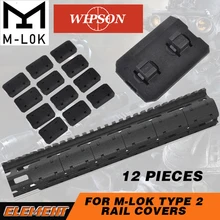 WIPSON Tactical Mlok Тип 2 рейки eMag Pul Тип для M-lok слот-система рельсовая панель 12 шт. для наружного охотничьего крепления Wargame