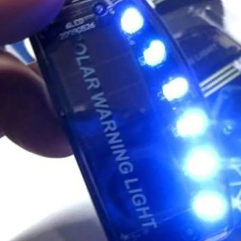 6LED Авто солнечное зарядное устройство автомобиля Охранная сигнальная лампа датчик Предупреждение свет NJ88