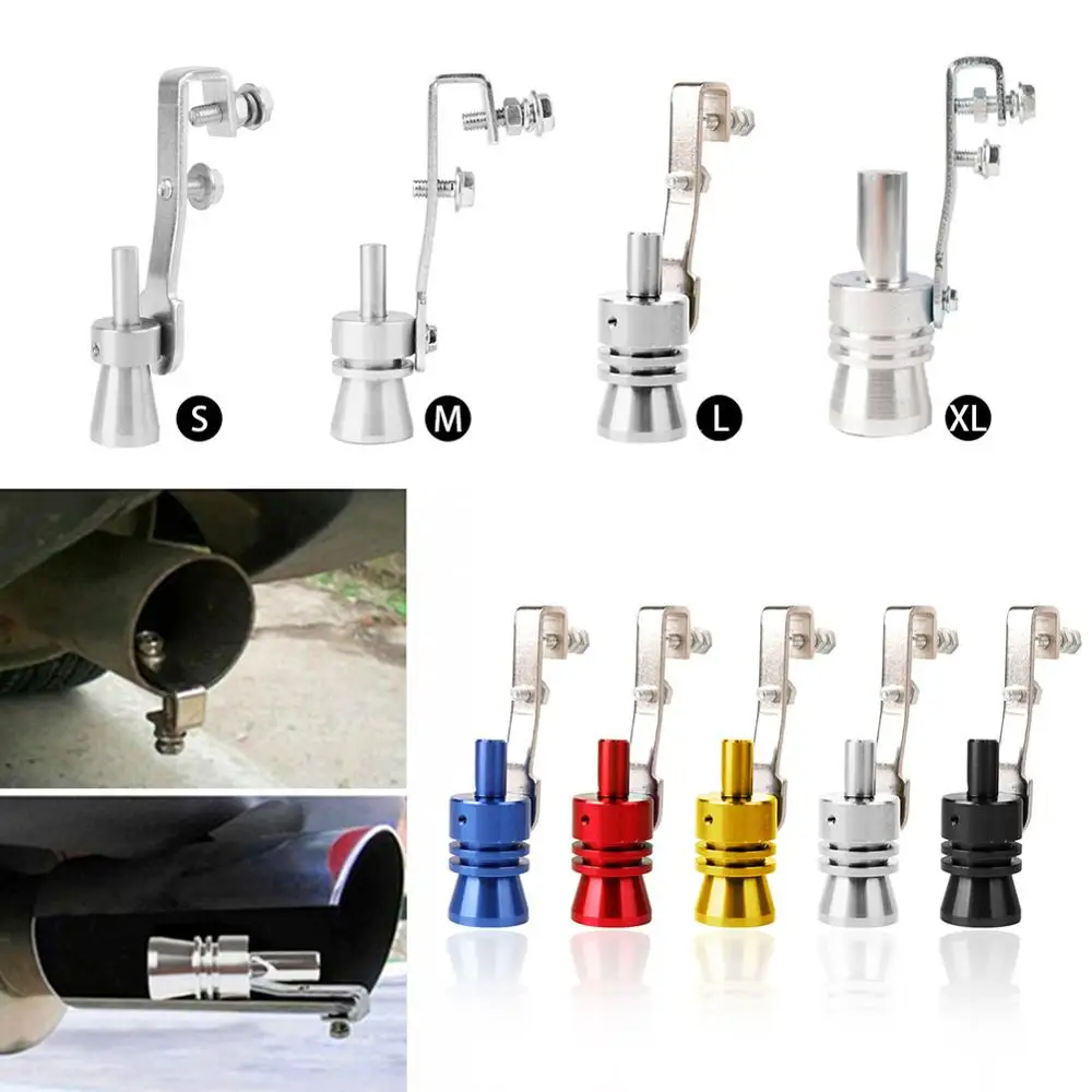 

Hot Sale Size S/M/L/XL Large Universal Turbo Sound Whistler Exhaust Pipe Blow off Valve BOV Aluminum Car Motorcycle Accessories