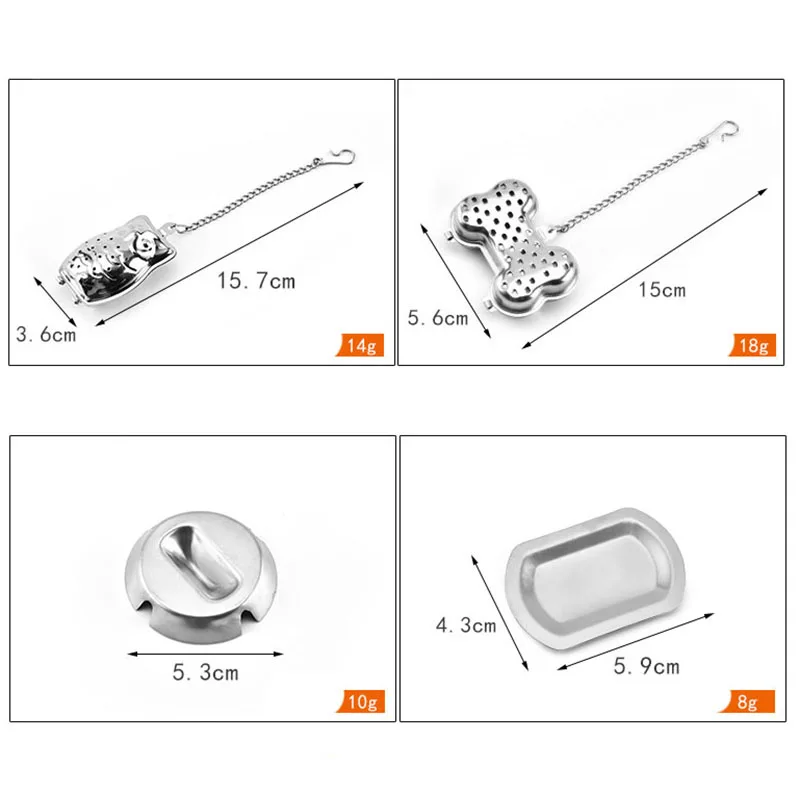 FHEAL 1 шт. Сова в форме кости дизайн нержавеющая сталь чай заварки портативный металлический Чайный фильтр с цепочкой кухонные аксессуары