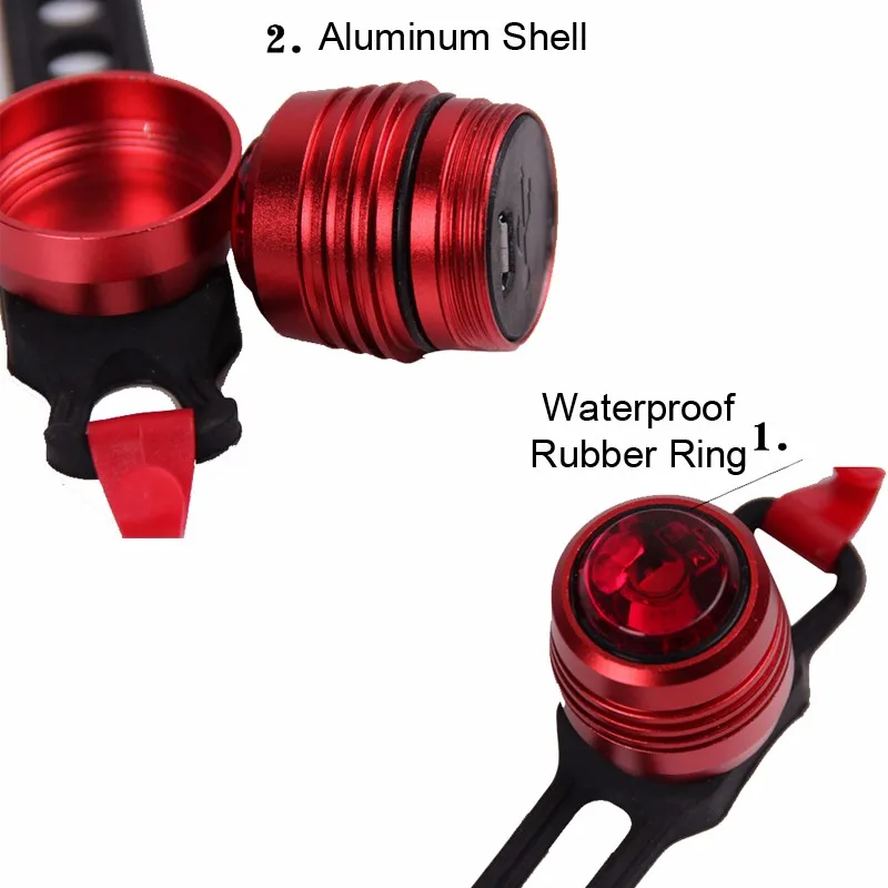 Excellent NEWBOLER 2019 Portable Rechargeable LED USB Mountain Bike Tail Light MTB Safety Warning Bicycle Rear Light Lamp Bycicle Light 1