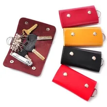 Модные подарки держатель ключей Органайзер менеджер из лакированной кожи Пряжка ключ кошелек чехол автомобильный брелок для женщин мужчин бренд