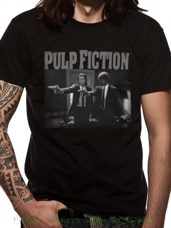 Летние смешной короткий рукав Plus size Pulp fiction-Vengeance (футболка унисекс Tg. S)-Taglia S
