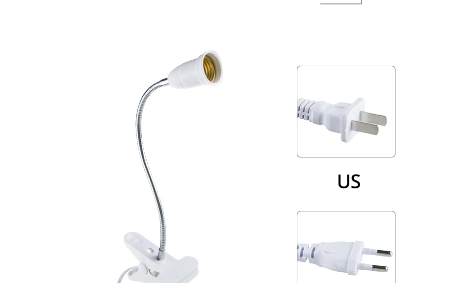 Flexible Lamp Holder Clip E27 Base  (7)