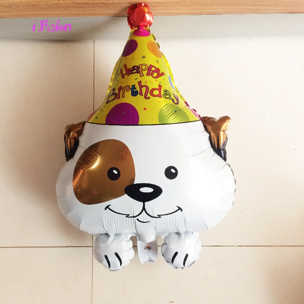 5pcs Puppy Dog Foil Balloons Animal Theme Birthday Party Decorations
