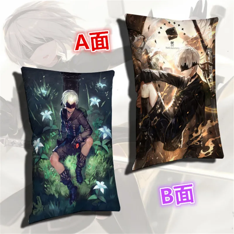 Вау! Новая Аниме игра NieR:Automata подушка 40*60 см 3D узор YoRHa 2B 2A 9S emil наволочка