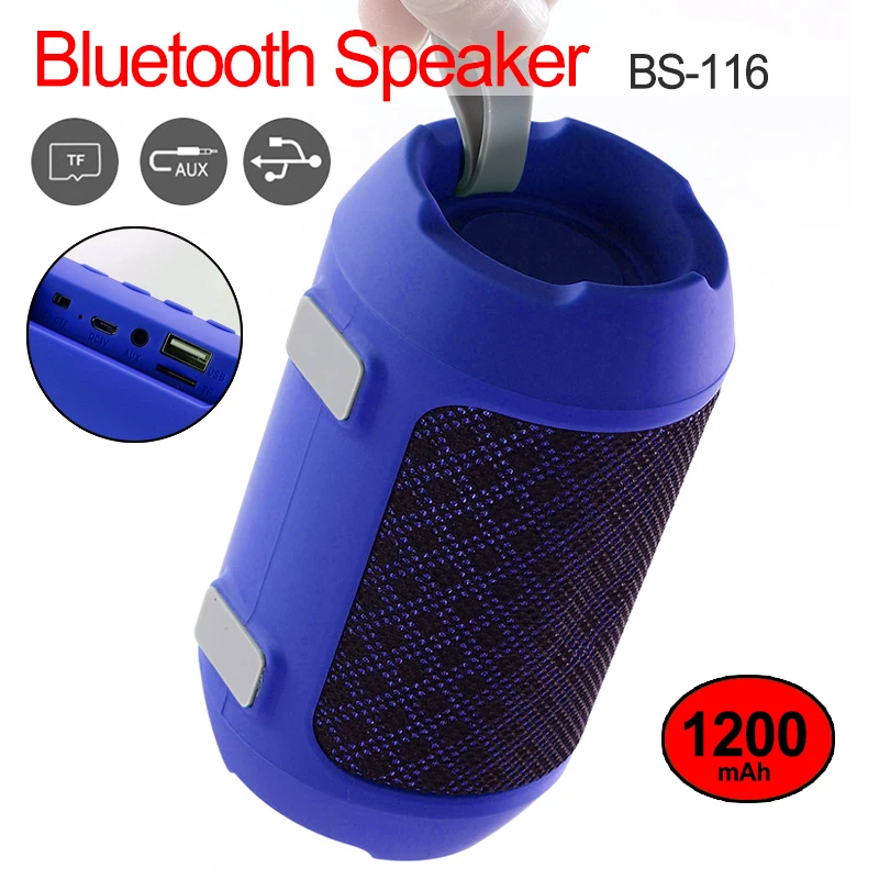 

Portable Bluetooth Speakers Built in MIC Outdoor Wireless Mini Column Box Speaker Subwoofer Support TF card FM Stereo