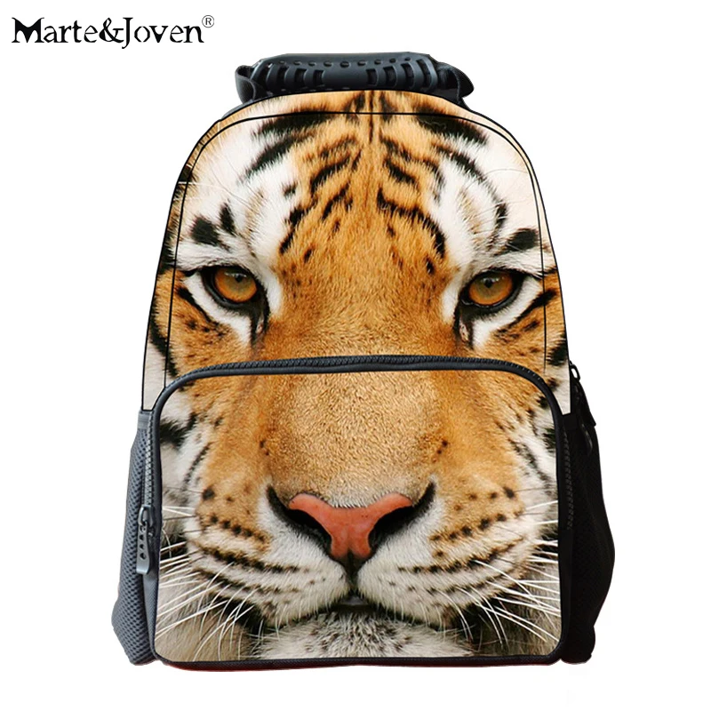 

Newest Personalized 3D Tiger Pattern School Backpacks Teenagers Brand Design Animal Printing Laptop Backpack Traveling Rucksacks