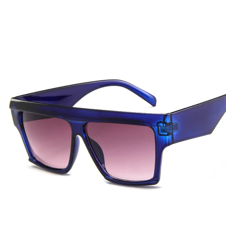 Женские крупные солнцезащитные очки Брендовая дизайнерская обувь большой оправа квадратные очки Винтаж солнцезащитные очки путешествия дамы Оттенки UV400 - Цвет линз: 2