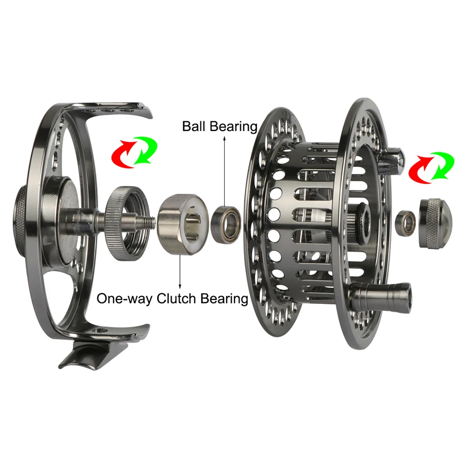Goture Disc Drag System Точная катушка с ЧПУ для ловли нахлыстом 3/4 5/6 7/8 9/10WT Рыболовная из