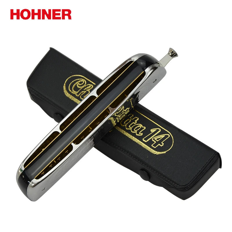 Hohner 257 14 отверстий Хроматическая арфа Chrometta Губная гармошка Клавиша C Major|Губная