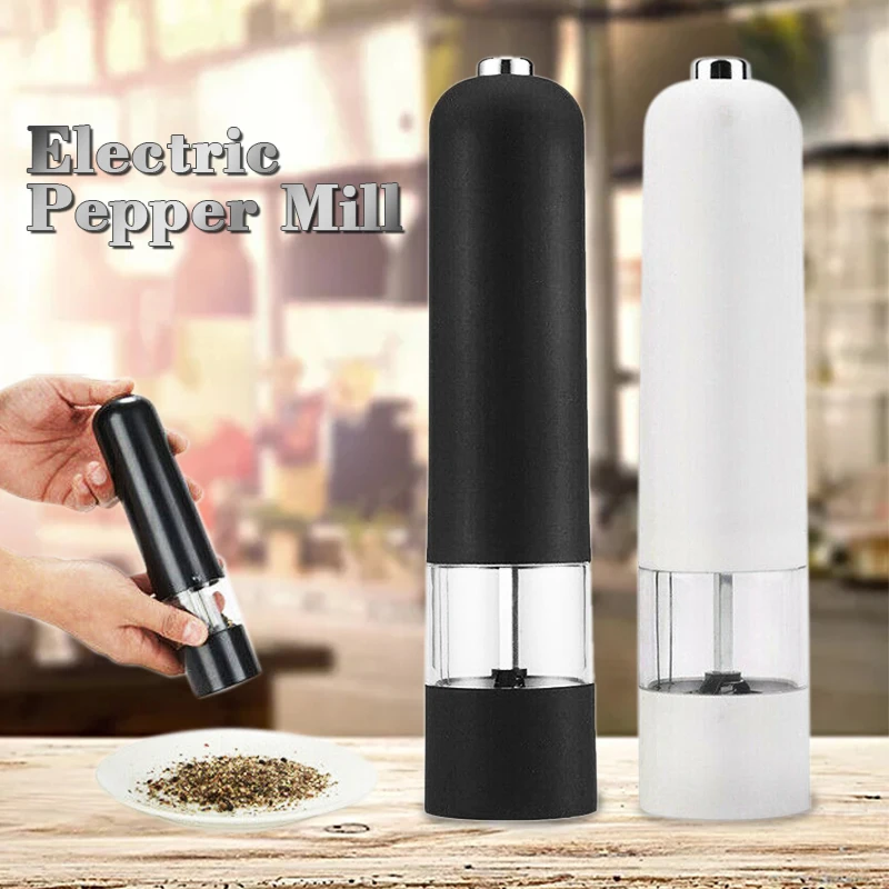 

1pc Electric Pepper Grinder Salt Spice Herbal Mill Containers for Home Kitchen Cooking BBQ Tools