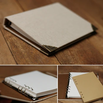 

A5 linen surface colors painted graffiti thin loose-leaf wedding photo albums , notebook with blank cover creative diary