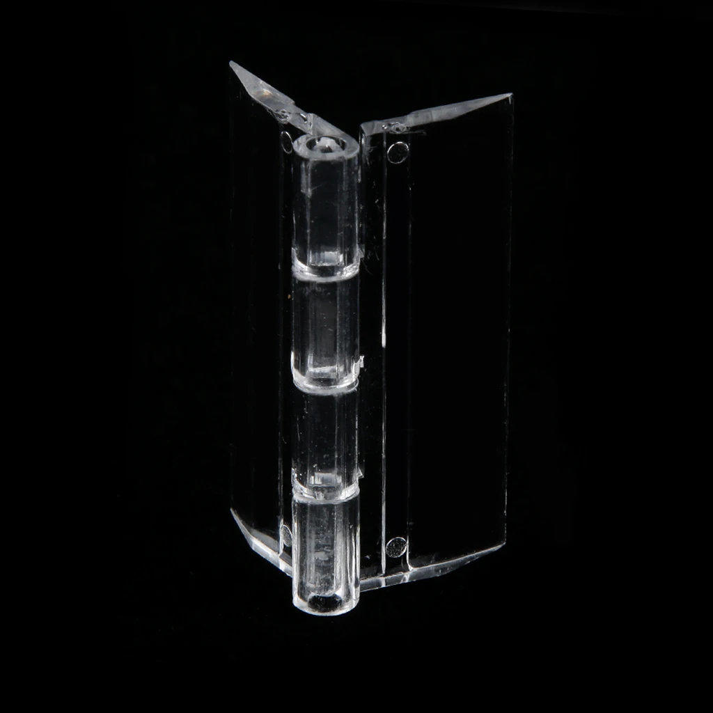 20pcs 45x38mm Fashion Acrylic Miniature Cabinet Door Mini Hinge Plexiglass Hinges Home Improvement