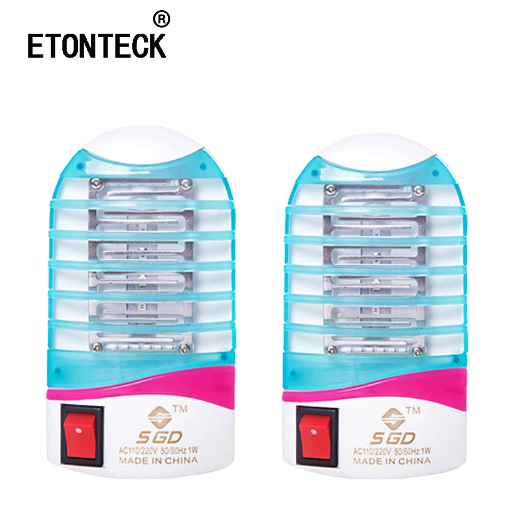 

ETONTECK US Plug 220V Socket Electric Mini Mosquito Lamp LED Insect Mosquito Repeller killer Fly Bug Insect Trap Night light