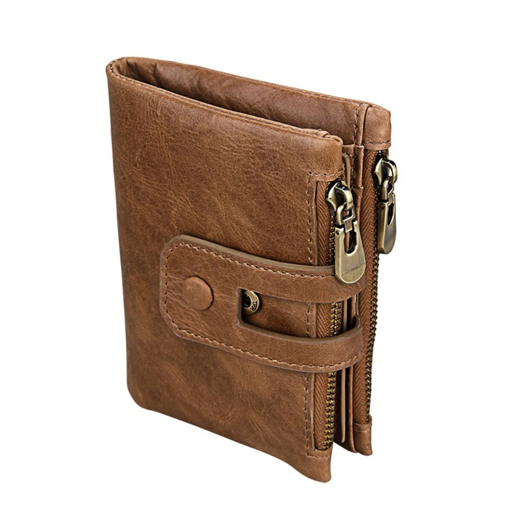 Short Men Wallet Genuine Leather Wallet Men Coin Purse Male Cuzdan Womens Wallet Women purse Card Holder Driver License Holder