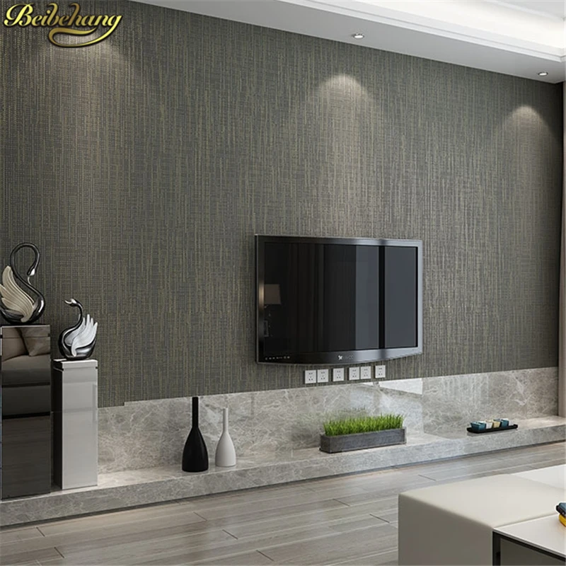 beibehang Modern Straw plain wallpaper for walls 3 d Vertical stripes