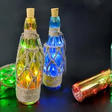 Пробка в форме бутылки затвор свет гирлянда вина светодиодный батарея медный провод струнный светильник s товары для рождественской вечеринки Свадьба Хэллоуин