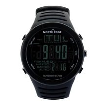 NORTH EDGE Fishing Altimeter Barometer Thermometer Altitude Men Smart Digital Watches Sports Climbing Hiking Clock Montre Homme
