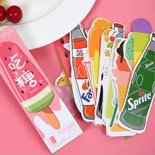 30 шт./кор. мороженое напитки Новинка heteromorphism бумажные закладки kawaii канцелярские zakka Jack школьной papelaria подарки для детей