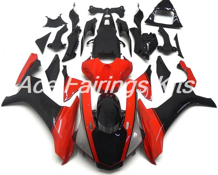 

4Gifts New ABS Injection molding Full Fairings Kit Fit for YAMAHA YZF-R1 2015 2016 2017 15 16 17 Custom Fairings Red black