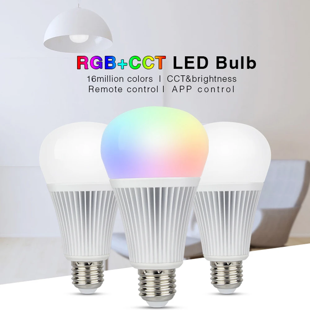 Milight 2 4G RF WiFi Dimmable E27 E14 GU10 MR16 лампа 9 Вт RGBW RGBWW RGB CCT светодиодные лампы прожекторы
