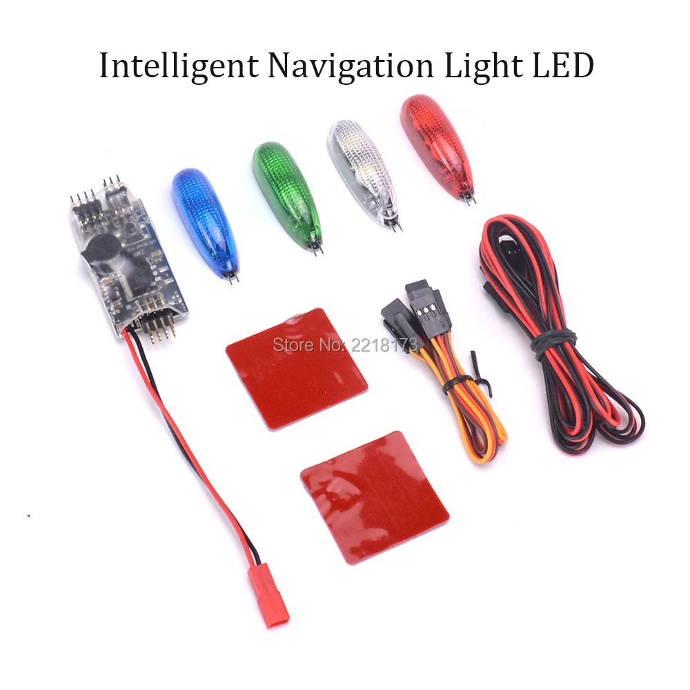 

RC Racing Drone Intelligent Navigation Light LED Red Green White Blue for Fixed wing / Delta wing / FPV LED Quadcopter