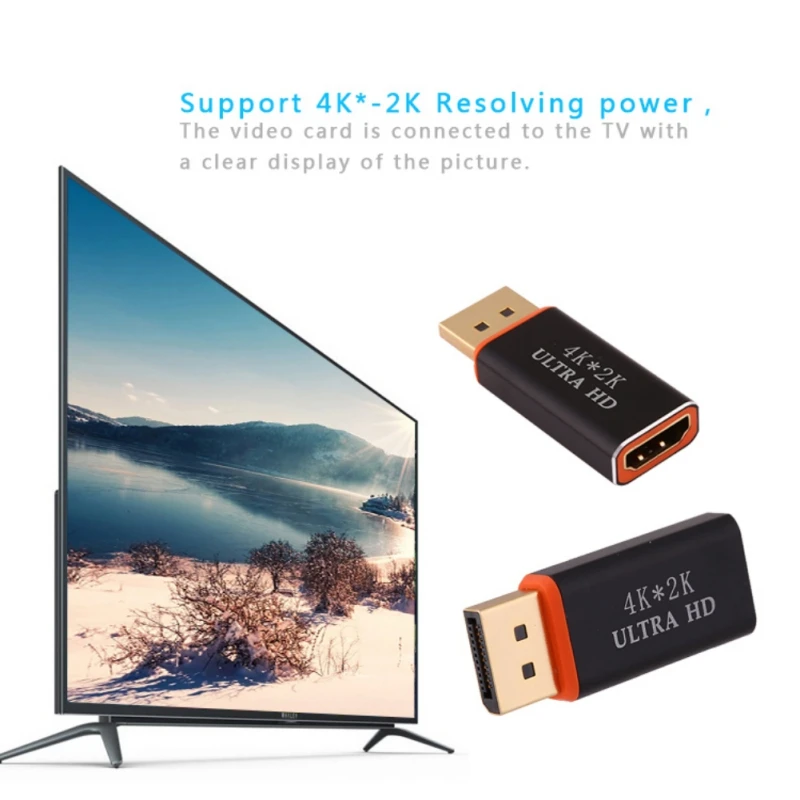Переходники для мужчин и женщин 4K Ultra HD 3D позолоченный порт отображения в HDMI