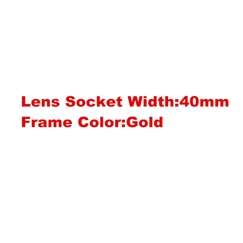 Винтажные Маленькие 40 мм круглые оправы для очков металлические цельные оправы оптические очки унисекс - Цвет оправы: 40mm Gold