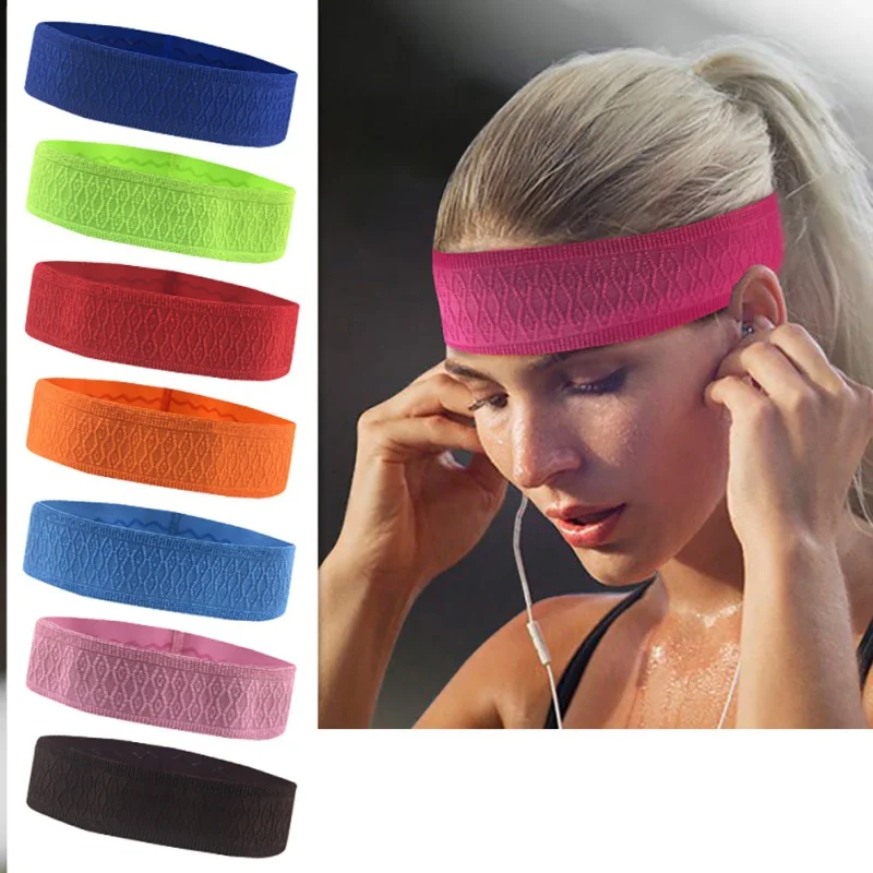 

Newest Women's Wide Sports Yoga Headband Stretch Hairband Elastic Hair Band Turban Women Sweatband Sport Hair Band