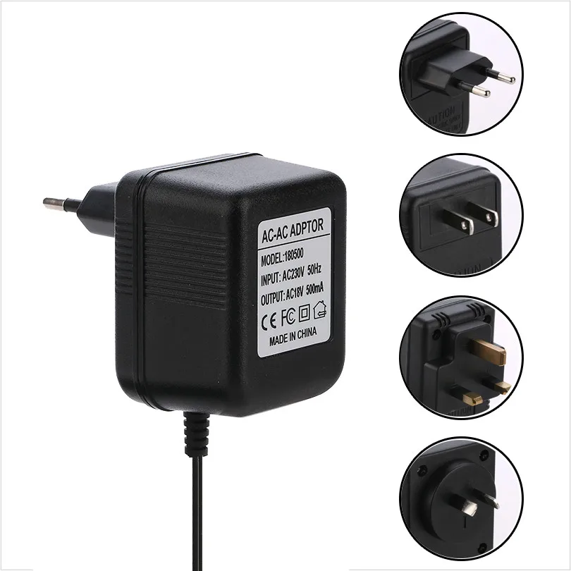 

AC Power Adapter Transformer Charger 18V 500mAh for Wifi Wireless Video Doorbell Camera 110V-240V US UK EU AU Plug