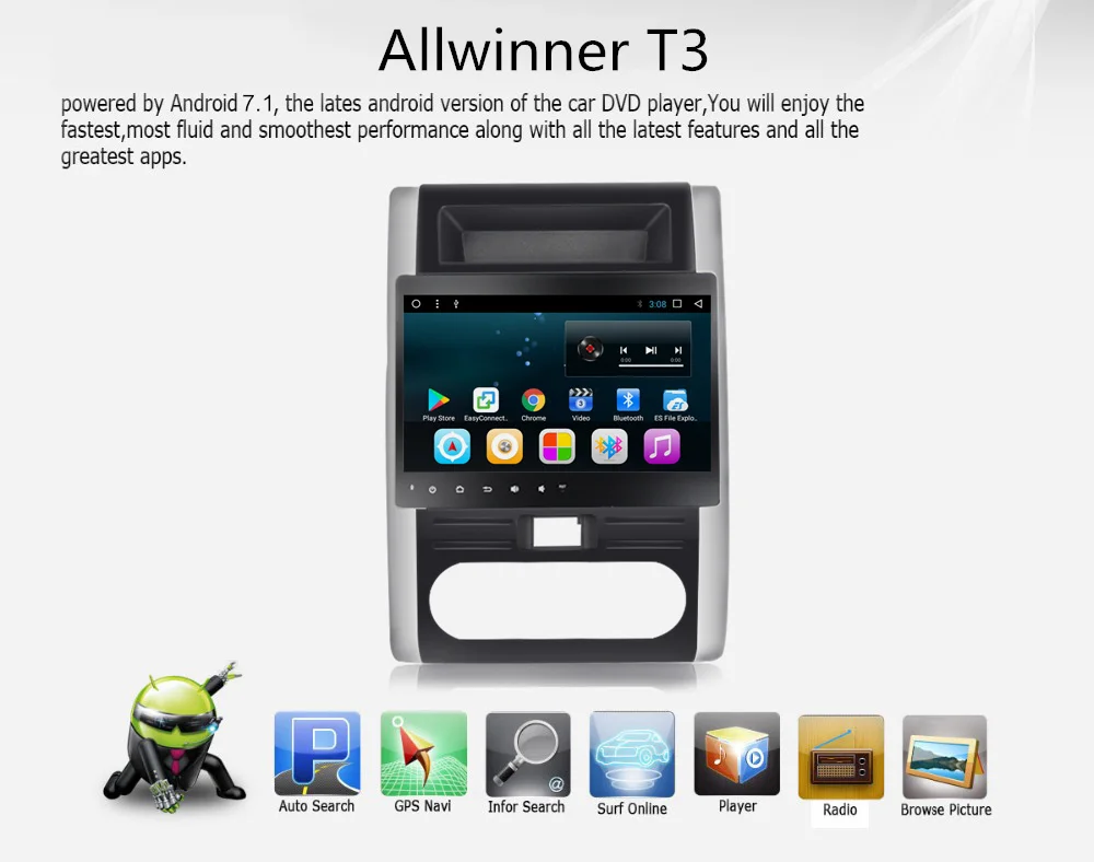 Clearance New Arrival! Allwinner T3 Android 7.1 Car Multimedia player Autoradio 10inch 2 Din Car Radio Audio For Nissan X-Trail 2008-2010 28