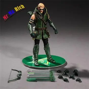 

Arrow Reale Vestiti Versione Figura Oliver Queen Arrow Pvc Action Figure Da Collezione Modello Brinquedos Giocattolo 15 cm