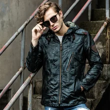 Модные классические зимние теплые куртки из овчины, Мужская тонкая длинная куртка из натуральной овечьей кожи, повседневная одежда. Бренд