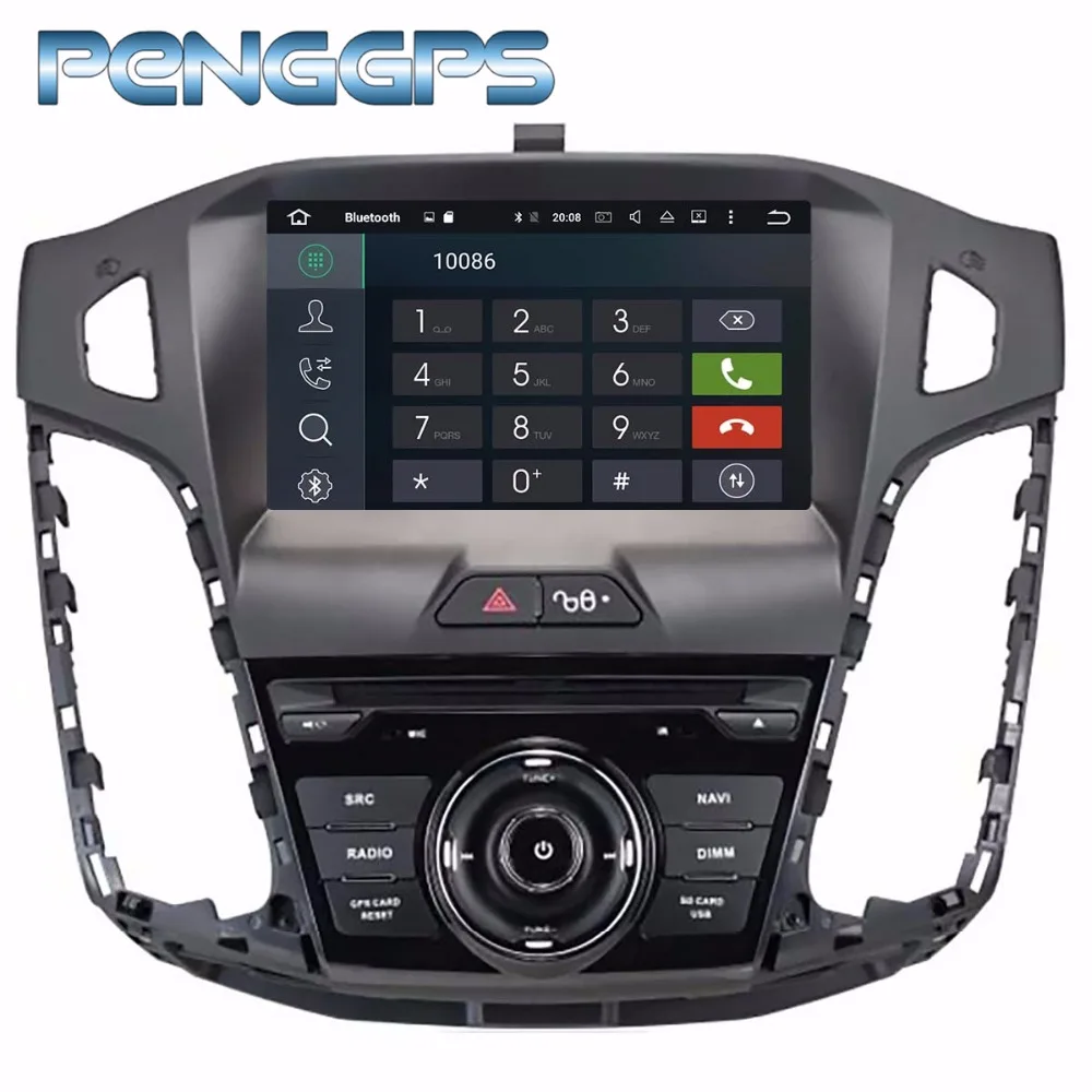 Автомагнитола 2 Din на Android 8 1 с DVD плеером для Ford Focus III 2012 2013 2014 GPS навигация