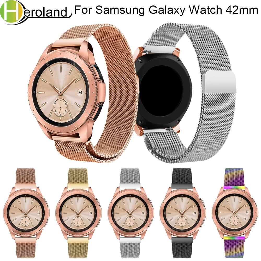 Ремешок для Samsung Galaxy Watch 42 мм Миланская петля новый 20 из нержавеющей стали