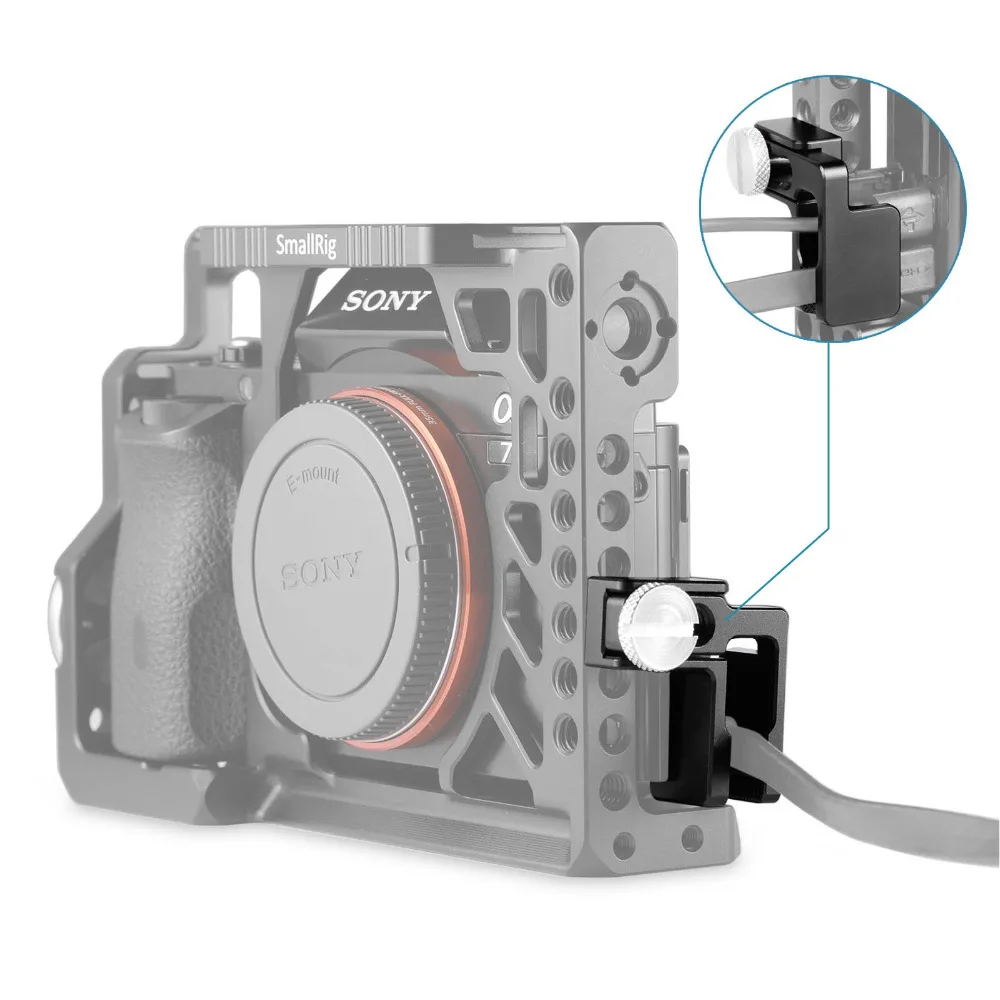  SmallRig HDMI Cable Clamp for SmallRig A7 Series cage 1620 1633  A6000 A6300 A6500 Camera Cage 1661