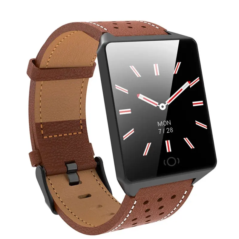 Смарт-часы для мужчин и женщин, спортивные водонепроницаемые часы, пульсометр, шагомер, фитнес-трекер, умные часы для Android, xiaomi, IOS Phone - Цвет: brown