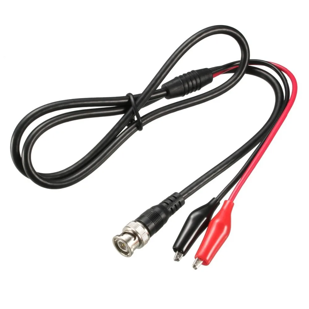 

Oscilloscope Test Probe Lead Cable BNC Male Plug Q9 to Dual Clip 0.5m Oscilloscope Test Cable For DSO138 DSO150