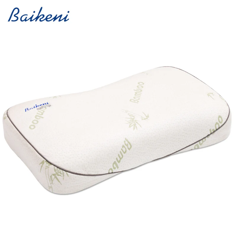 Bamboo Charcoal Memory Foam Pillow Orthopedic Therapy Neck pillow Slow