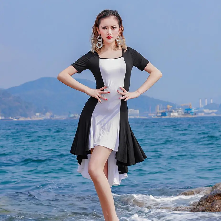 2018 Hot Top Verkoop Latin Dans Jurk Voor Vrouwen Meisjes 130-150 cm S-XL Ijs Zijde & Lace Zomer rok Korte Praktijk Een Stuk DW1131 2018 Hot Top Verkoop Latin Dans Jurk Voor Vrouwen Meisjes 130-150 cm S-XL Ijs Zijde & Lace Zomer rok Korte Praktijk Een Stuk DW1131