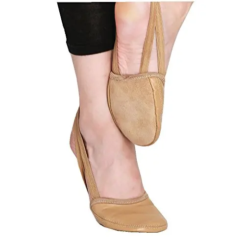 Half Sole Lyrical Sandal Dancing Shoes for Women Black Tan White Lyrical Dance Shoes Belly