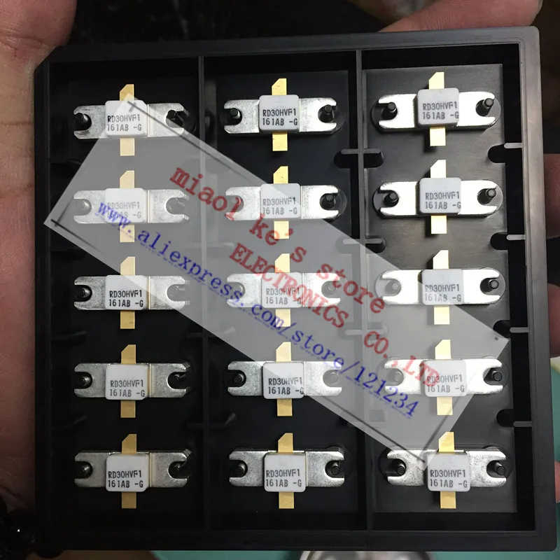 

100% Новый оригинальный: RD30HVF1-101 RD30HVF1 [ Pout 30 Вт. Gp 14.7dB @ Vdd = 12,5 V .f = 175MHz UNIT:mm ] Silicon MOSFET Power транзистор,