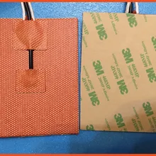 240 мм X 240 мм 600 W 120 V, NTC 100 к термистор, 3 м клей силиконовый нагреватель 3D-принтеры нагреватель, Универсальный Масляный нагревательные Инструменты пленка с подогревом