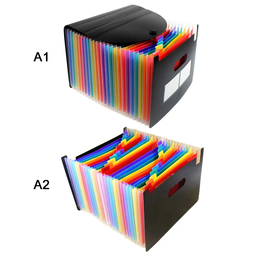 24 Слои папка-гармошка A4 Органайзер держатель для документов, большой Ёмкость высокое качество Лидер продаж